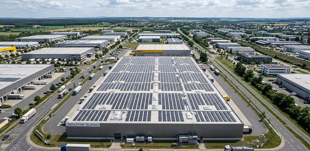 Solaranlage auf Gewerbedach